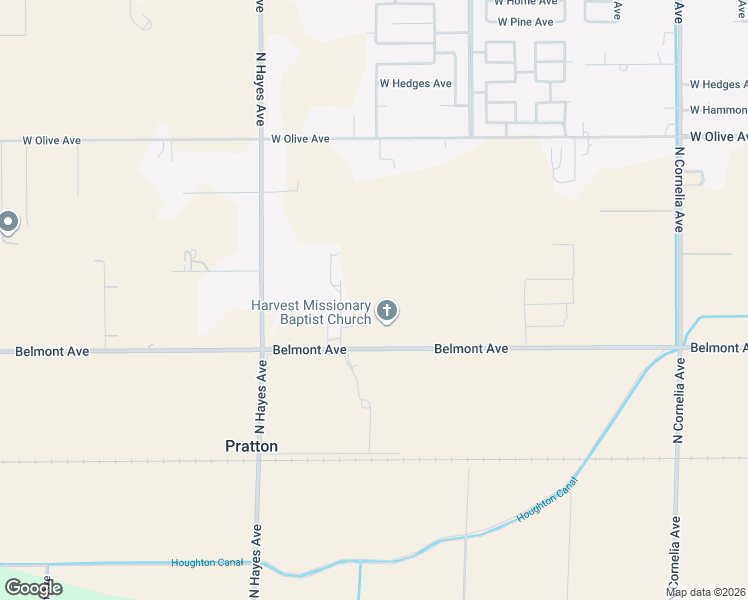 map of restaurants, bars, coffee shops, grocery stores, and more near 5706 West Belmont Avenue in Fresno