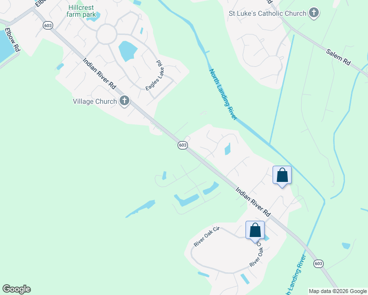 map of restaurants, bars, coffee shops, grocery stores, and more near 3909 State Route 603 in Virginia Beach