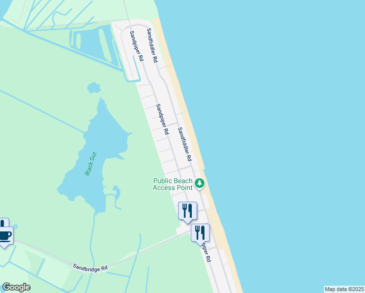 map of restaurants, bars, coffee shops, grocery stores, and more near 2409 Sandfiddler Road in Virginia Beach