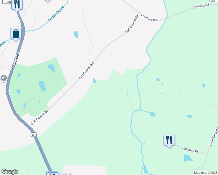 map of restaurants, bars, coffee shops, grocery stores, and more near 2036 Salishan Drive in Halifax