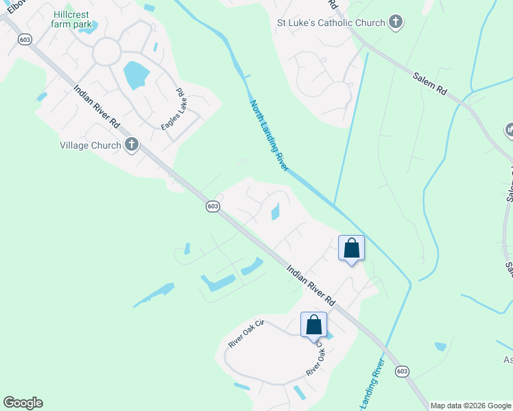 map of restaurants, bars, coffee shops, grocery stores, and more near 2452 Dewberry Lane in Virginia Beach