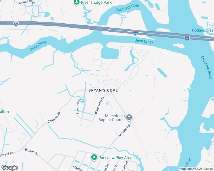 map of restaurants, bars, coffee shops, grocery stores, and more near 904 Centurion Circle in Chesapeake
