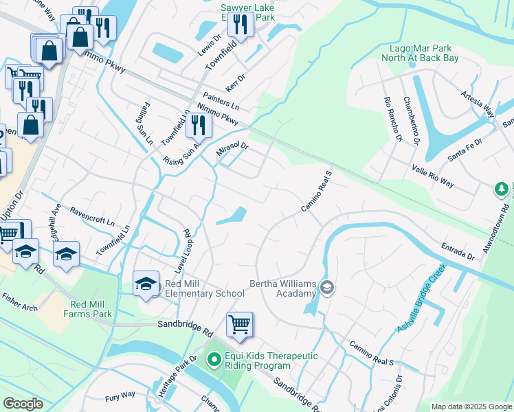 map of restaurants, bars, coffee shops, grocery stores, and more near 1113 Cordova Court in Virginia Beach