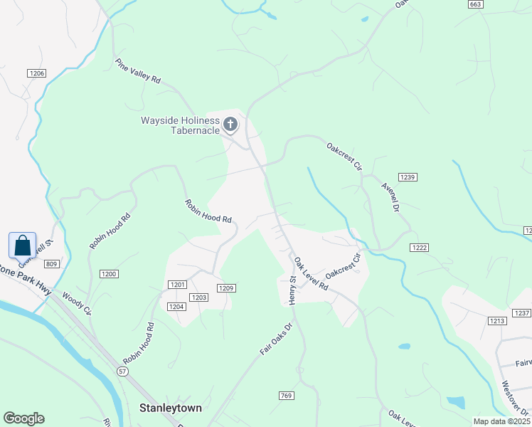 map of restaurants, bars, coffee shops, grocery stores, and more near Ridgeview Lane in Bassett