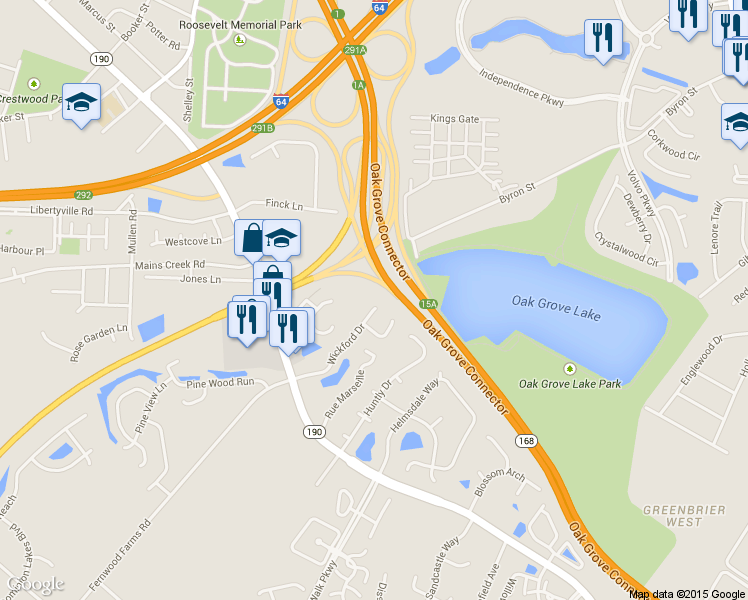 map of restaurants, bars, coffee shops, grocery stores, and more near 924 Wickford Dr in Chesapeake