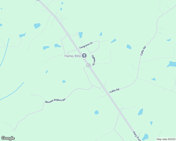 map of restaurants, bars, coffee shops, grocery stores, and more near 25310-25448 Highway 47 in South Hill