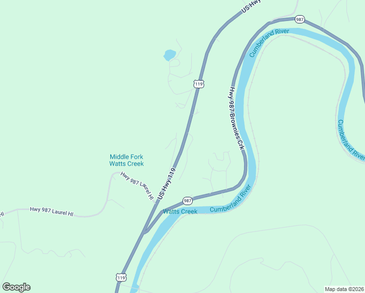 map of restaurants, bars, coffee shops, grocery stores, and more near U.S. 119 in Calvin