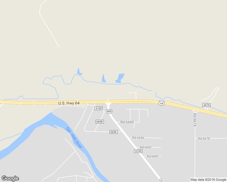 map of restaurants, bars, coffee shops, grocery stores, and more near 3912 U.S. 64 in San Juan County