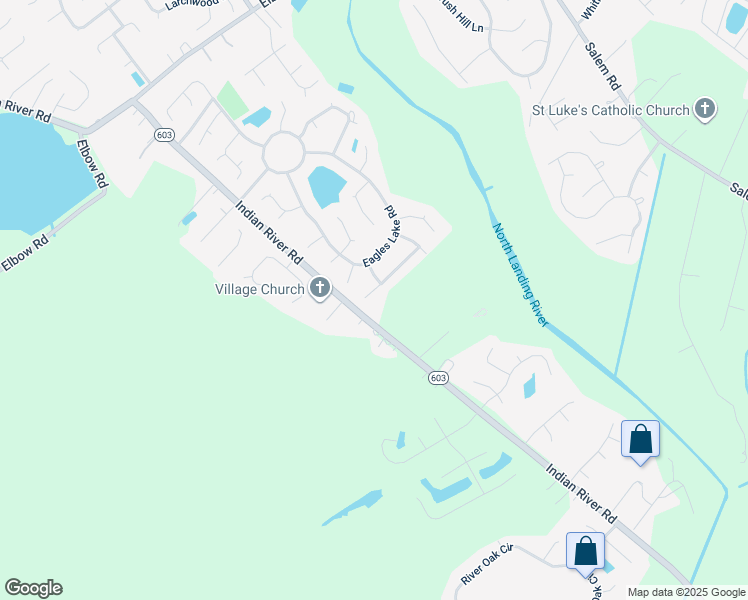 map of restaurants, bars, coffee shops, grocery stores, and more near 4341 Foreman Trail in Virginia Beach