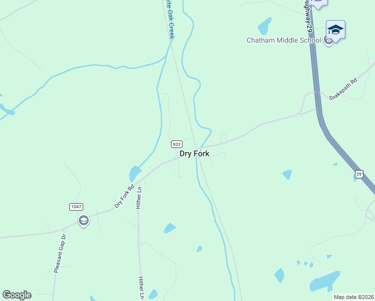 map of restaurants, bars, coffee shops, grocery stores, and more near 808 Dry Fork Road in Dry Fork