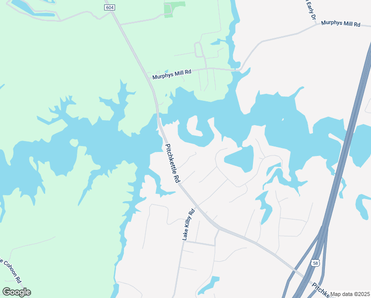 map of restaurants, bars, coffee shops, grocery stores, and more near 1796 Pitchkettle Road in Suffolk