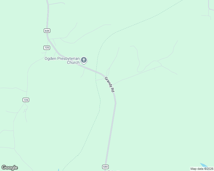 map of restaurants, bars, coffee shops, grocery stores, and more near 2171 Grandy Road in Brodnax