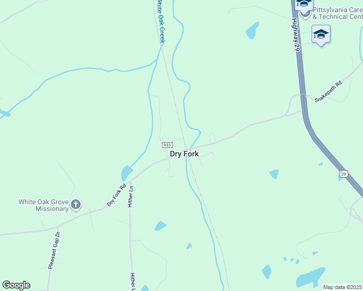 map of restaurants, bars, coffee shops, grocery stores, and more near 780 Dry Fork Road in Dry Fork