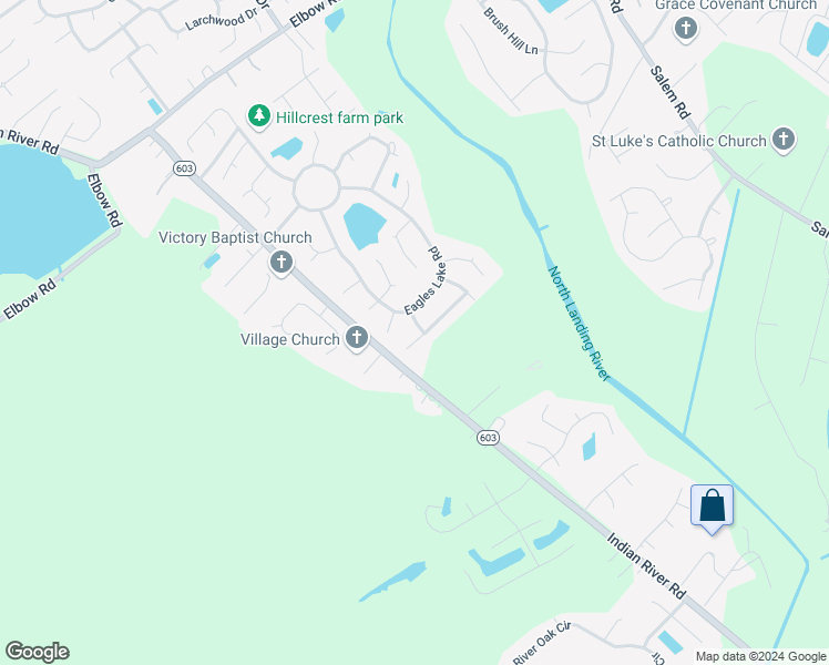 map of restaurants, bars, coffee shops, grocery stores, and more near 4332 Foreman Trail in Virginia Beach