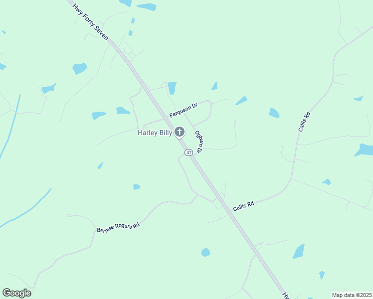 map of restaurants, bars, coffee shops, grocery stores, and more near 25310 Virginia 47 in South Hill