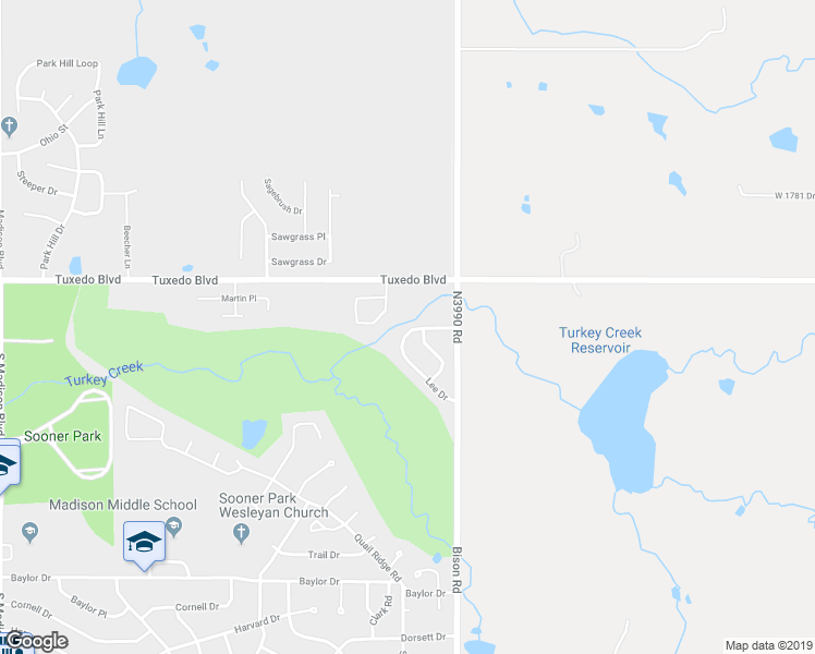 map of restaurants, bars, coffee shops, grocery stores, and more near 6712 Lee Drive in Bartlesville