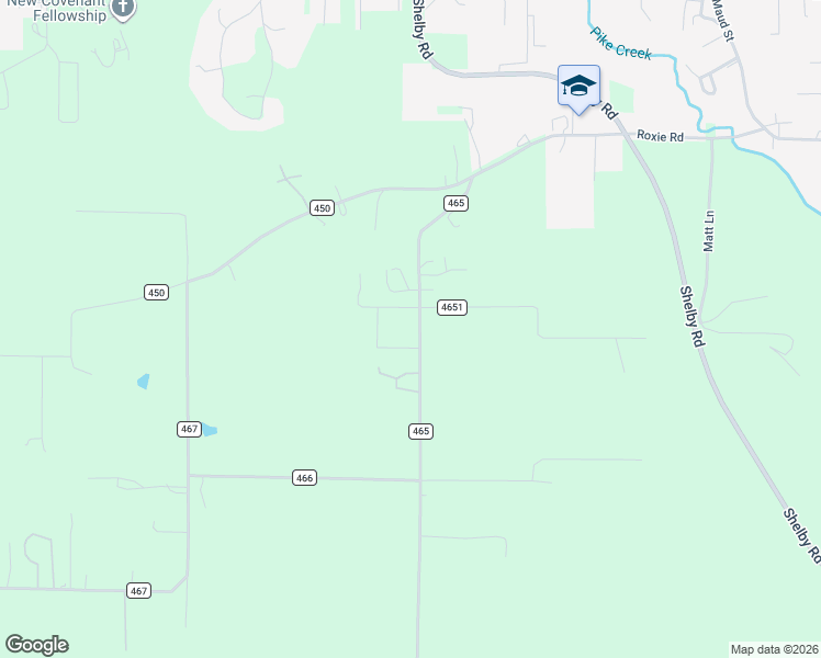map of restaurants, bars, coffee shops, grocery stores, and more near 817 County Road 465 in Poplar Bluff