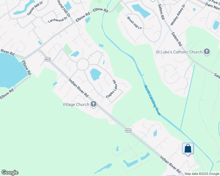 map of restaurants, bars, coffee shops, grocery stores, and more near 2545 Sandusky Avenue in Virginia Beach