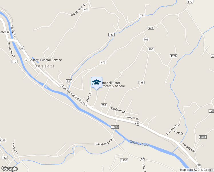 map of restaurants, bars, coffee shops, grocery stores, and more near 227 Ridgewood Road in Bassett