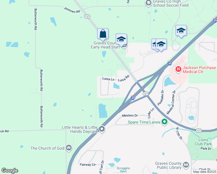 map of restaurants, bars, coffee shops, grocery stores, and more near 1198 Cindy Ln in Mayfield