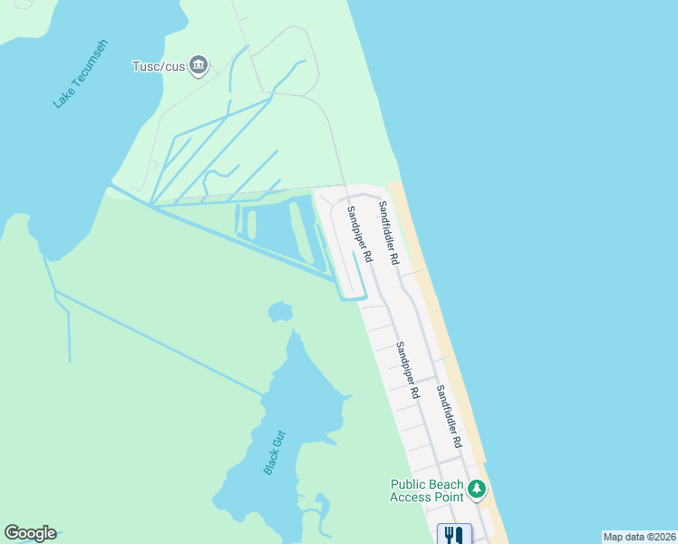 map of restaurants, bars, coffee shops, grocery stores, and more near 2261 Widgeon Lane in Virginia Beach