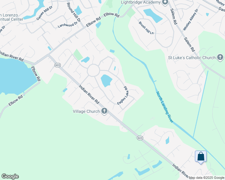 map of restaurants, bars, coffee shops, grocery stores, and more near 2508 Pinto Drive in Virginia Beach
