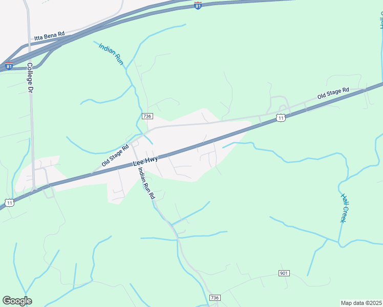 map of restaurants, bars, coffee shops, grocery stores, and more near 31252 Lee Highway in Glade Spring