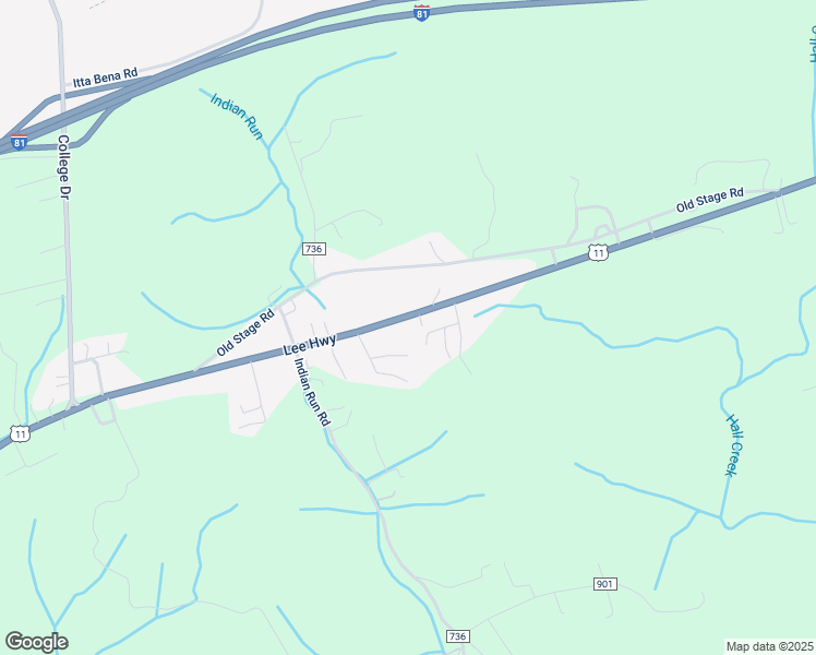 map of restaurants, bars, coffee shops, grocery stores, and more near 31252 Lee Highway in Glade Spring