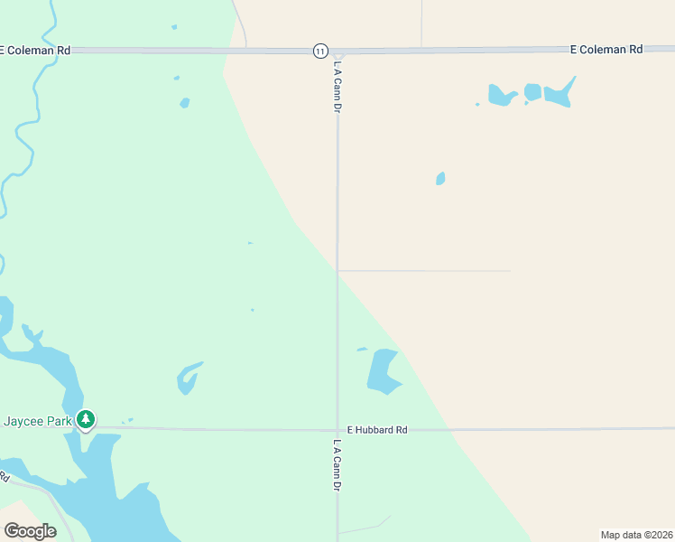 map of restaurants, bars, coffee shops, grocery stores, and more near North La Cann Road in Ponca City