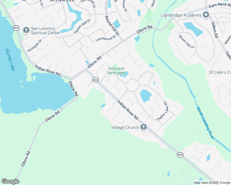 map of restaurants, bars, coffee shops, grocery stores, and more near 4440 Crow Wing Drive in Virginia Beach
