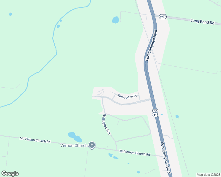 map of restaurants, bars, coffee shops, grocery stores, and more near 120 Pemberton Place in Hopkinsville