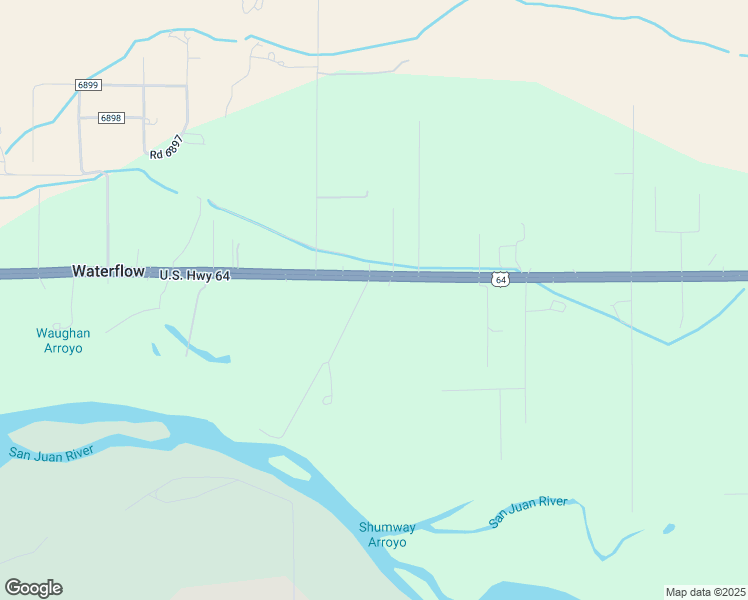 map of restaurants, bars, coffee shops, grocery stores, and more near 3485 U.S. 64 in Waterflow