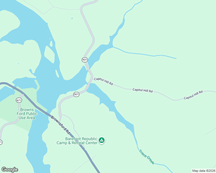 map of restaurants, bars, coffee shops, grocery stores, and more near 4200-4618 Capitol Hill Road in Fountain Run