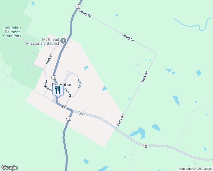 map of restaurants, bars, coffee shops, grocery stores, and more near in Columbus