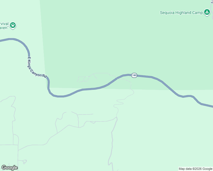 map of restaurants, bars, coffee shops, grocery stores, and more near California 180 in Dunlap