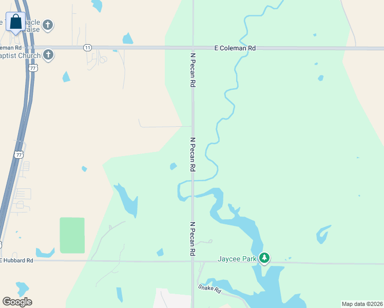 map of restaurants, bars, coffee shops, grocery stores, and more near 4600 North Pecan Road in Ponca City