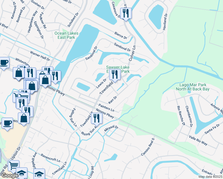map of restaurants, bars, coffee shops, grocery stores, and more near 808 Alloway Drive in Virginia Beach