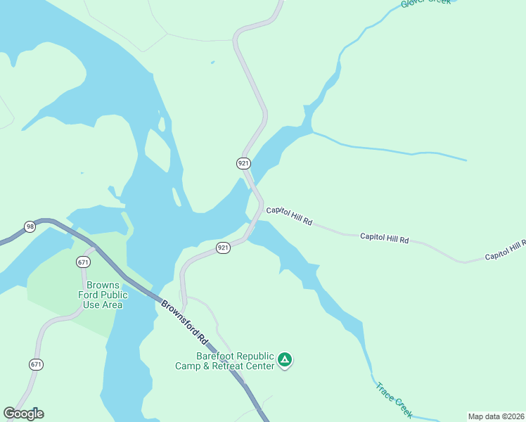 map of restaurants, bars, coffee shops, grocery stores, and more near 4200 Capitol Hill Road in Fountain Run