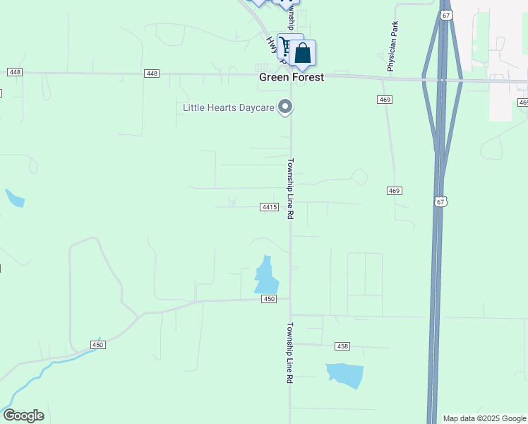 map of restaurants, bars, coffee shops, grocery stores, and more near 102 County Road 4415 in Poplar Bluff
