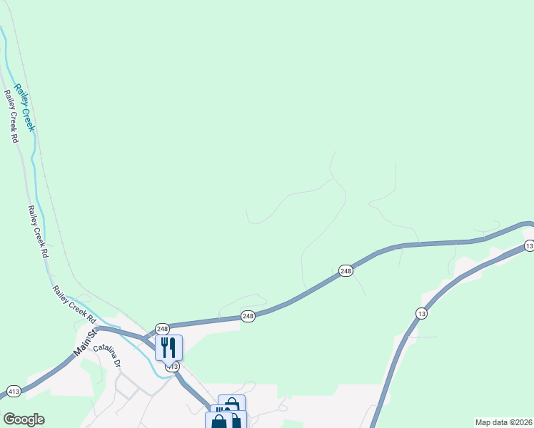 map of restaurants, bars, coffee shops, grocery stores, and more near 257 Jacobs Ridge Road in Reeds Spring