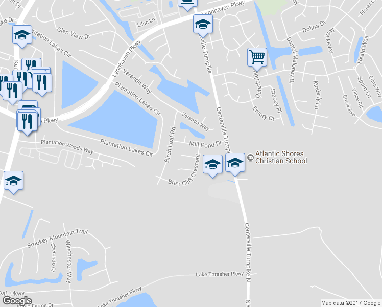 map of restaurants, bars, coffee shops, grocery stores, and more near 1912 Hickory Hollow Court in Chesapeake