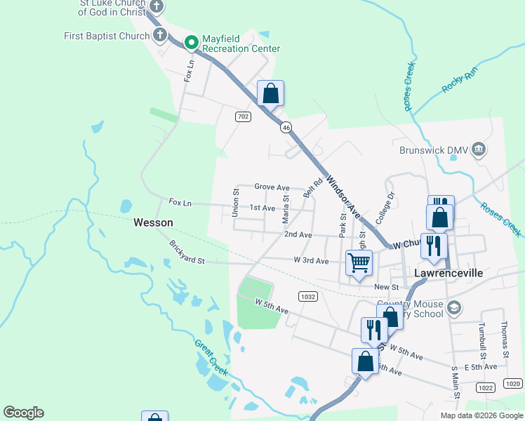 map of restaurants, bars, coffee shops, grocery stores, and more near 1000-1018 1st Avenue in Lawrenceville