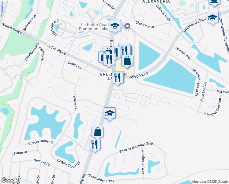 map of restaurants, bars, coffee shops, grocery stores, and more near 1533 Tallwood Circle in Chesapeake