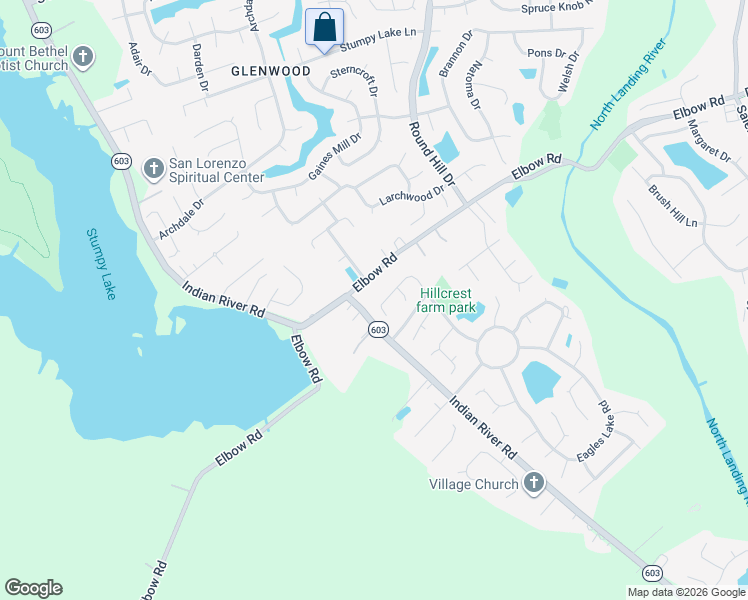 map of restaurants, bars, coffee shops, grocery stores, and more near 4245 Elbow Road in Virginia Beach