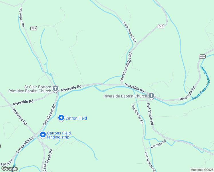 map of restaurants, bars, coffee shops, grocery stores, and more near 481-503 Riverside Road in Chilhowie