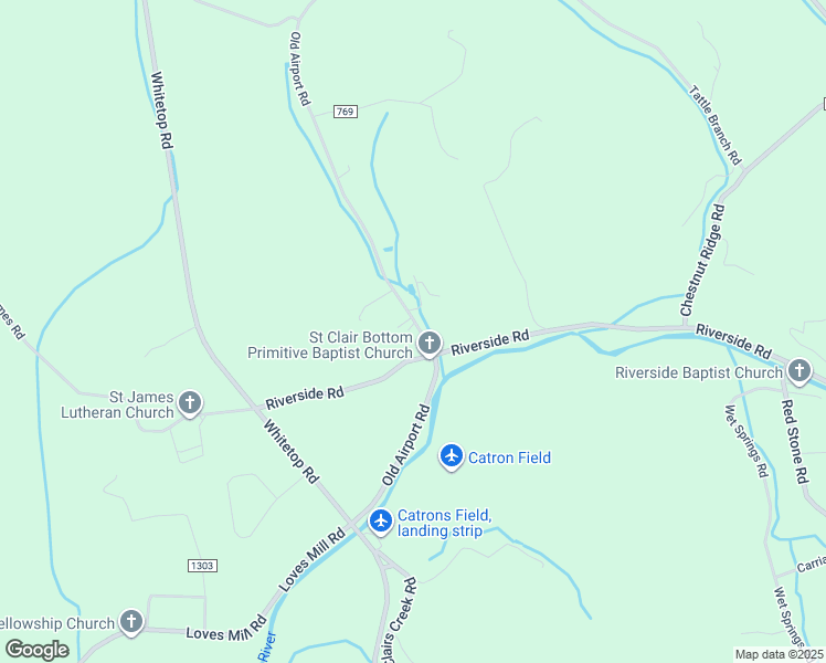 map of restaurants, bars, coffee shops, grocery stores, and more near 612 Old Airport Road in Chilhowie