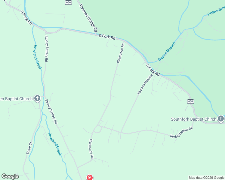 map of restaurants, bars, coffee shops, grocery stores, and more near 265 Flatwoods Road in Marion