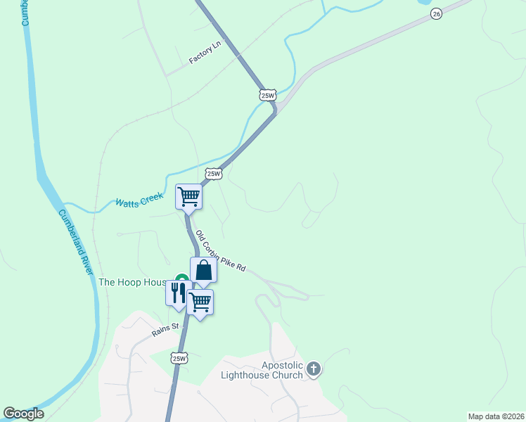 map of restaurants, bars, coffee shops, grocery stores, and more near 400 Buc Road in Williamsburg
