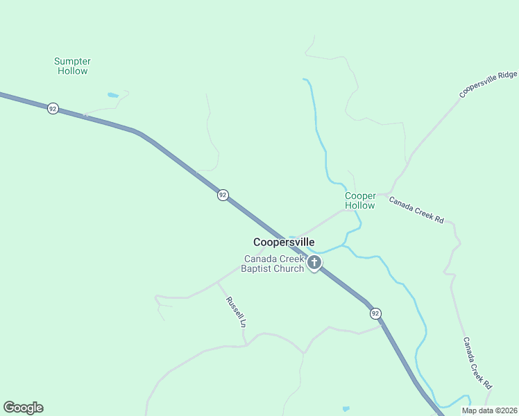 map of restaurants, bars, coffee shops, grocery stores, and more near Highway 92 in Monticello