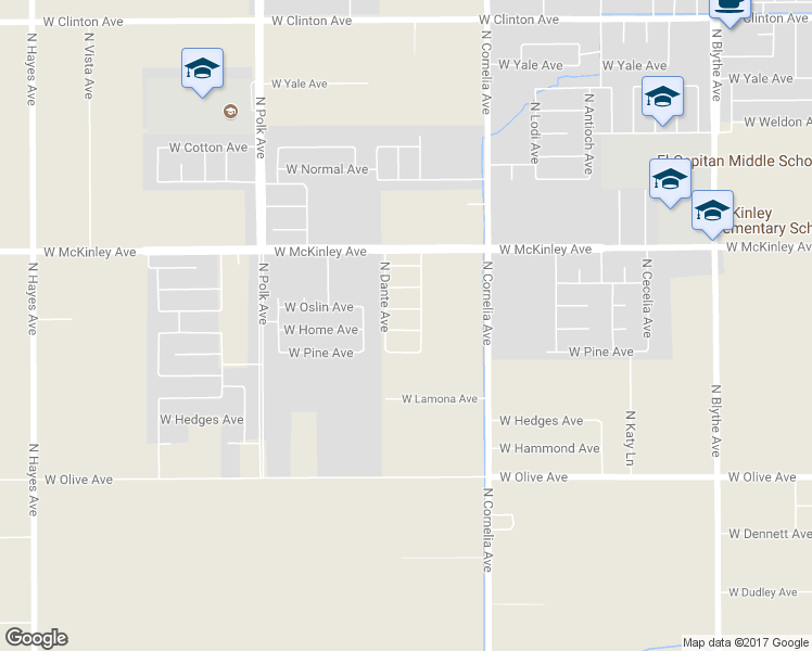 map of restaurants, bars, coffee shops, grocery stores, and more near 5146 West Home Avenue in Fresno